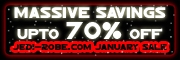 Massive January Sale of Star Wars Costumes and Toys upto 70% OFF