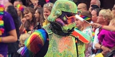 Rainbow Shadowtrooper at Manchester Pride 2018