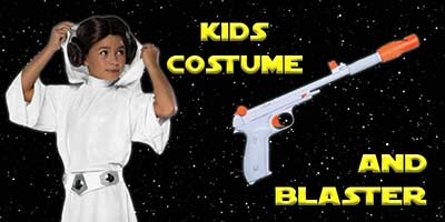 Child Princess Leia Costume and Blaster Bundle