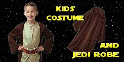Child Jedi Knight Costume and Robe Bundle