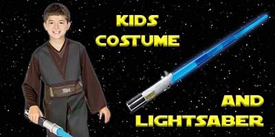Child Anankin Skywalker Costume and Lightsaber Bundle