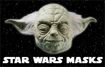 Star Wars Latex and Paper Masks, Yoda, Darth Maul, Helmets, perfect for Halloween