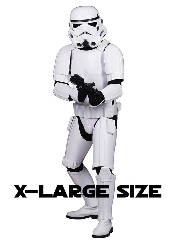 Star Wars Stormtrooper Costume Armour Complete Package - Ready to Wear - XL EXTENDED SIZE