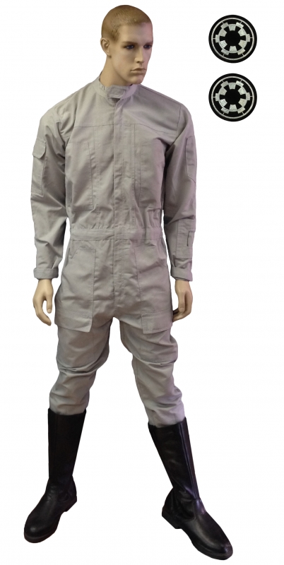 Star Wars AT-AT Driver Flightsuit - Includes 2 x FREE Imperial Cog Patches - Fantastic Replica
