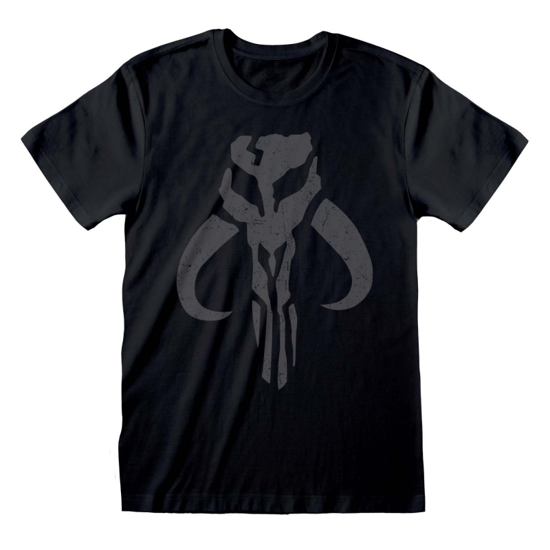 Star Wars T-Shirts - Mandalorian Distressed Crest (Unisex)