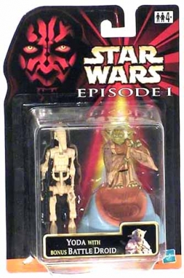 Star Wars Action Figure - Yoda with Bonus Battle Droid - Episode 1