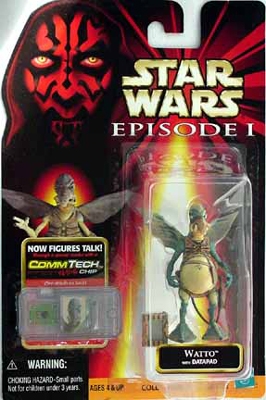 Star Wars Action Figure - Watto with Data Pad - Episode 1 - with CommTech Chip