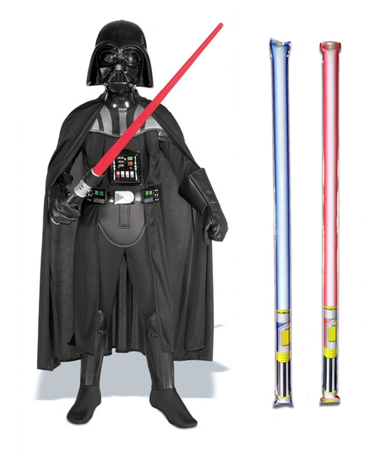 Star Wars Costume Deluxe Child - Darth Vader - WITH x2 FREE LIGHTSABERS