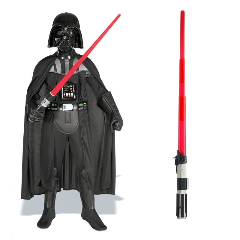 Star Wars Costume Child Lightsaber Bundle - Deluxe Darth Vader