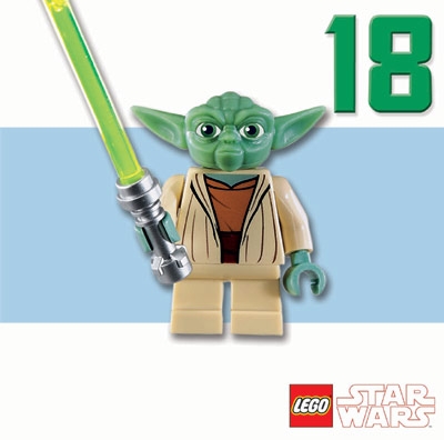 Star Wars Greeting Cards - 160 x 160 mm - Lego Star Wars - Yoda 18 - LS014