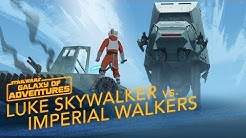 Luke vs. Imperial Walkers - Commander on Hoth | Star Wars Galaxy of Adventures